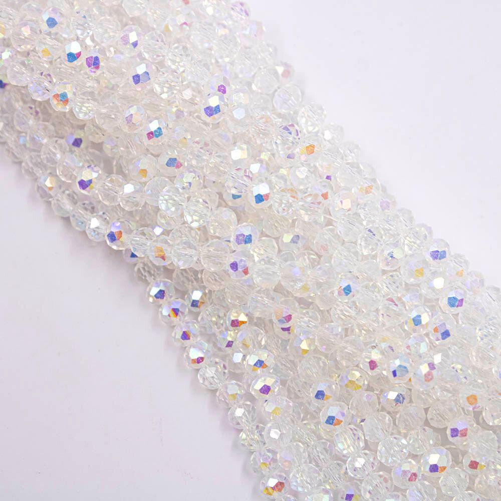 Fio De Cristal Transparente 04Mm Em Vidro Com 10 Fios