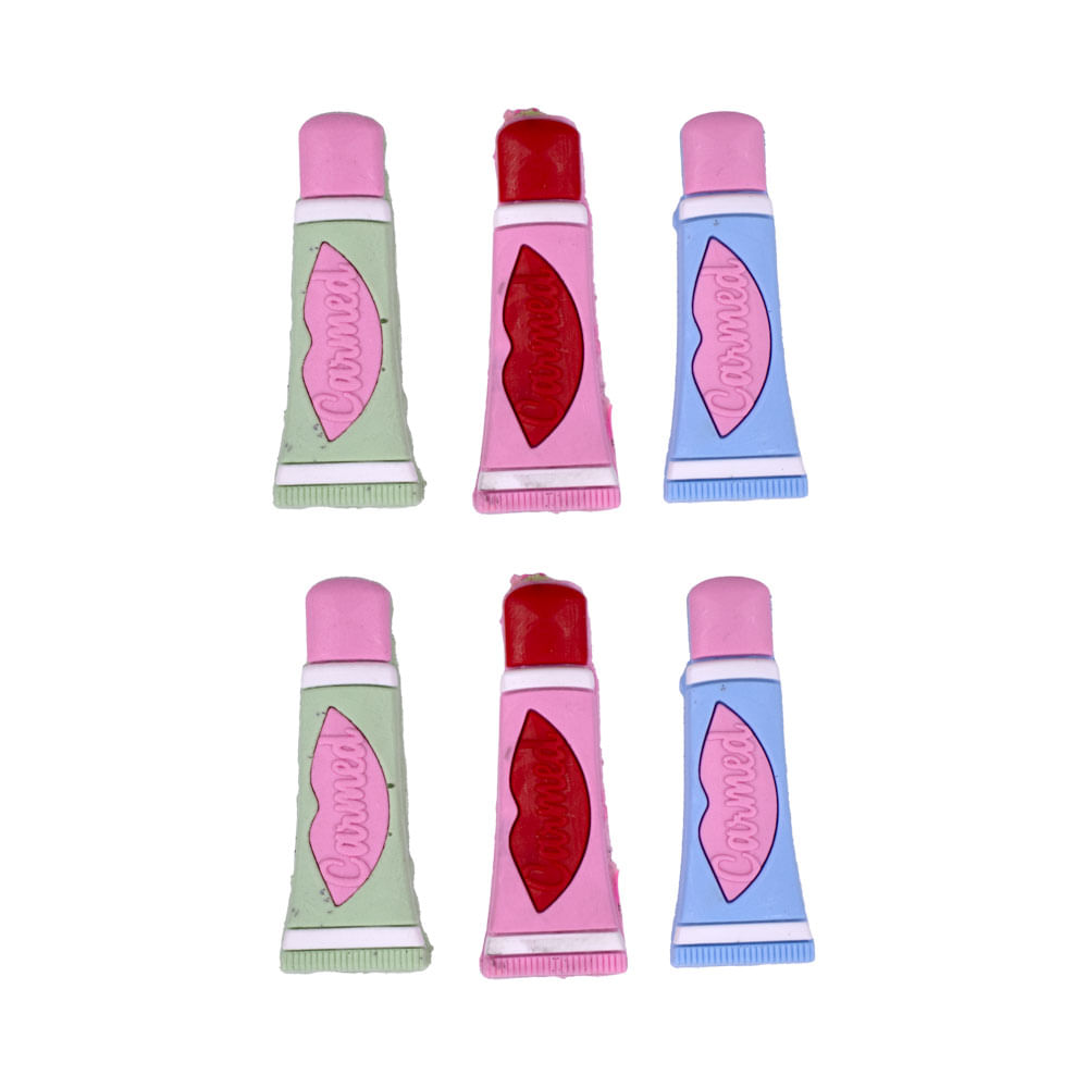 Aplique Hidratante Labial Carmed Emborrachado Com 50 Peças