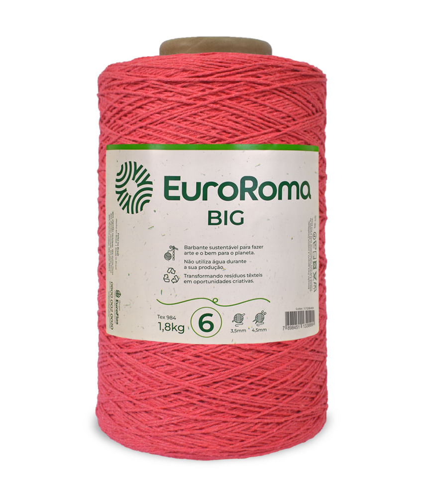 Barbante Euroroma Colorido N6 4/6 1830M Com 1.8Kg
