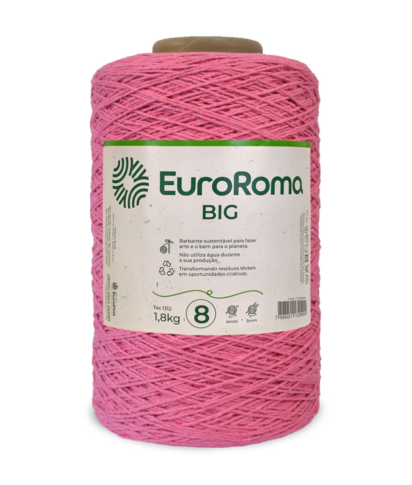 Barbante Euroroma Colorido N8 4/8 1373M Com 1.8Kg