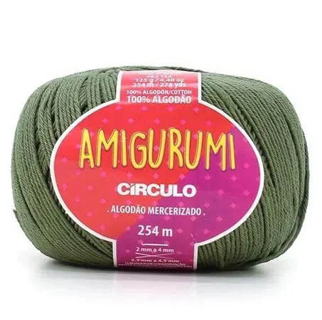 Linha Circulo Amigurumi 254M Em Algodão Com 125G