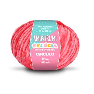 Linha Circulo Amigurumi Pelúcia 131M Em Poliéster Com 85G