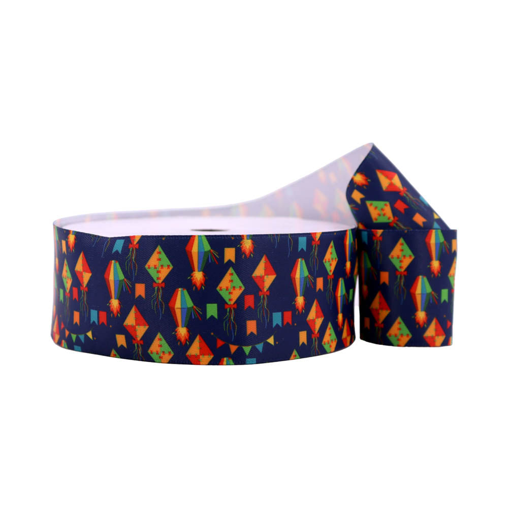 Fita De Cetim Estampa Junina 38Mm Com 09 Metros
