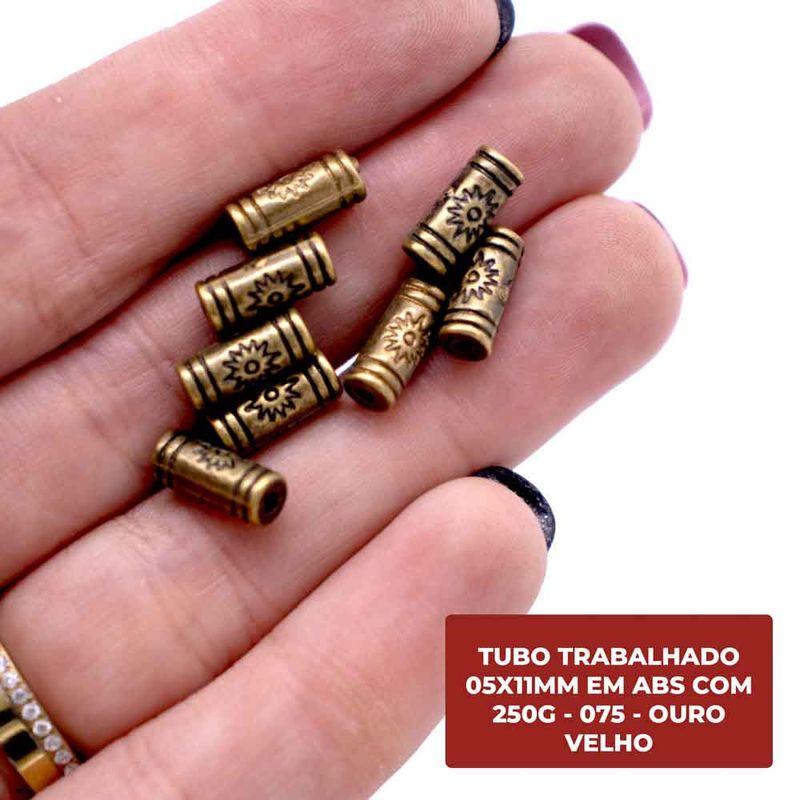 TUBO-TRABALHADO-05X11MM-EM-ABS-COM-250G---075---OURO-VELHO