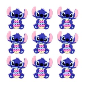 Aplique Stitch Páscoa Emborrachado Com 50 Peças