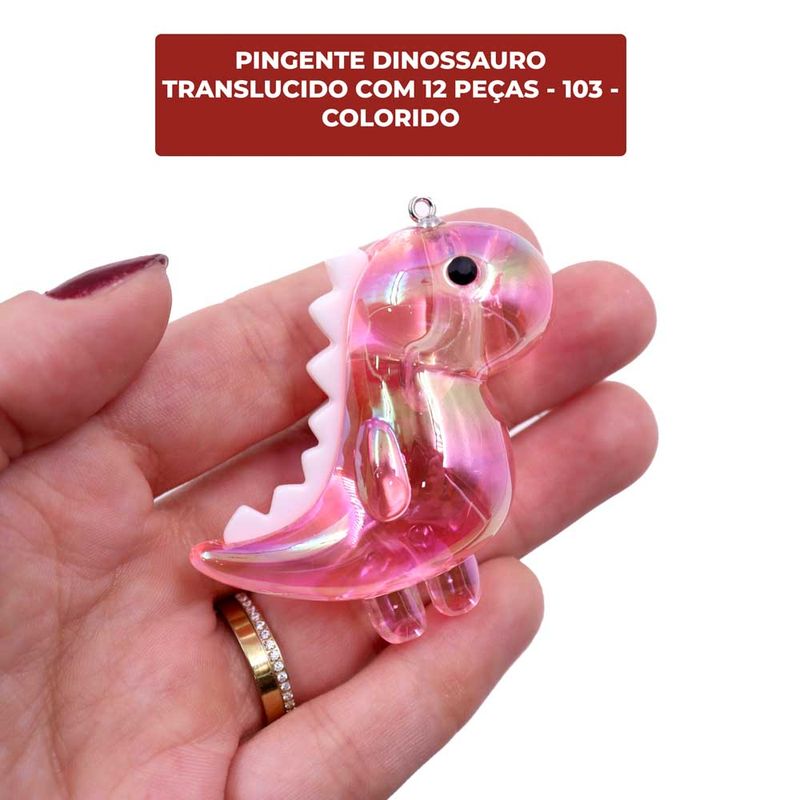 PINGENTE-DINOSSAURO-TRANSLUCIDO-COM-12-PECAS---103---COLORIDO