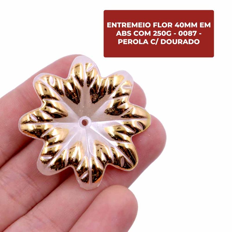 ENTREMEIO-FLOR-40MM-EM-ABS-COM-250G---0087---PEROLA-C--DOURADO