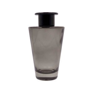 Frasco De Vidro Para Aromatizador Com Tampa Preta 200Ml