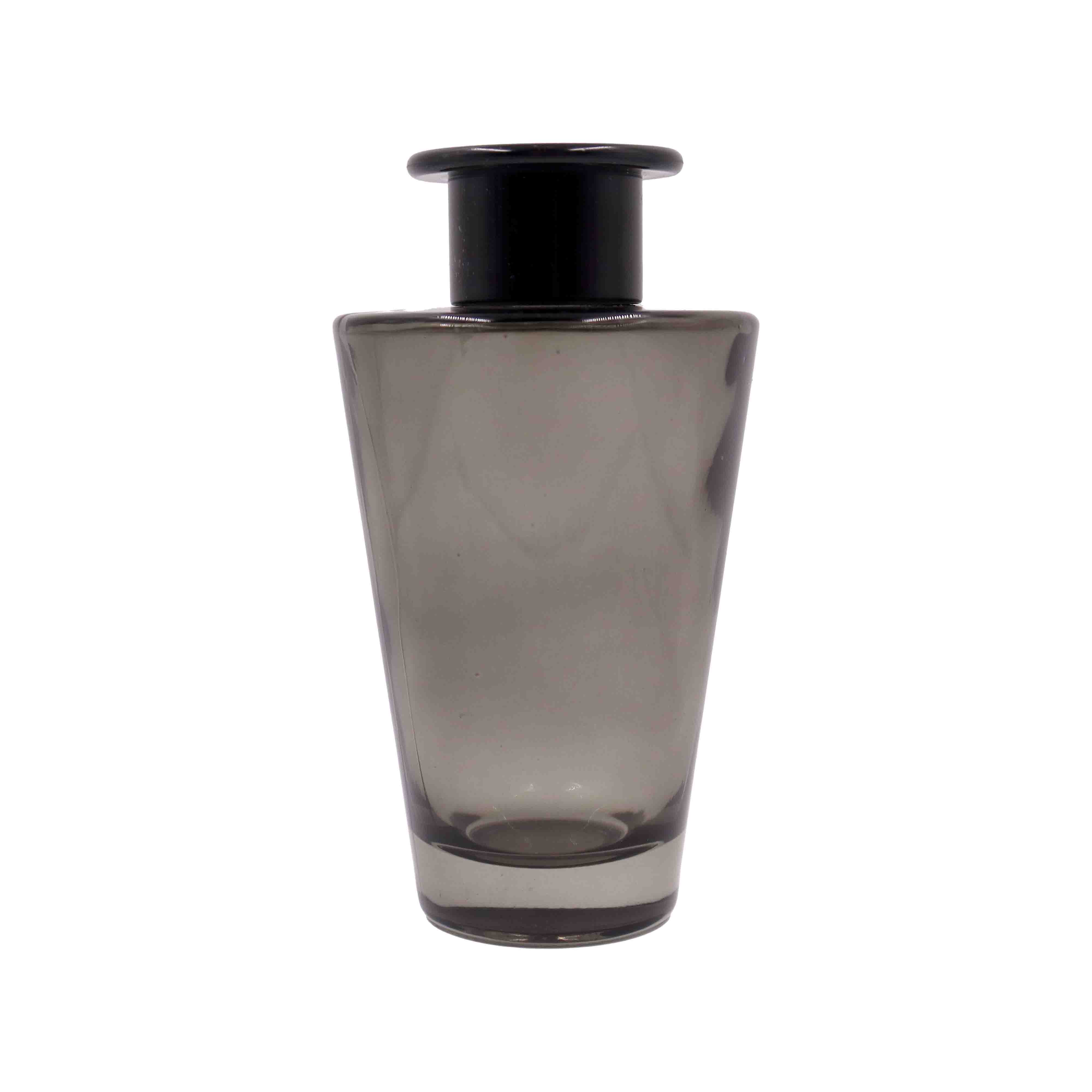 Frasco De Vidro Para Aromatizador Com Tampa Preta 200Ml