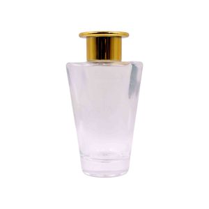 Frasco De Vidro Para Aromatizador Com Tampa Dourada 200Ml