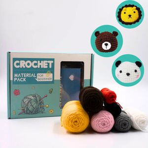 Kit Caixa Amigurumi Fazendinha Com 8 Modelos