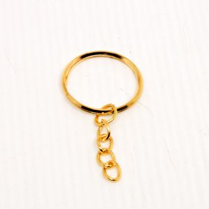 Argola Chaveiro Com Corrente 28Mm Em Ferro Com 200 Peças