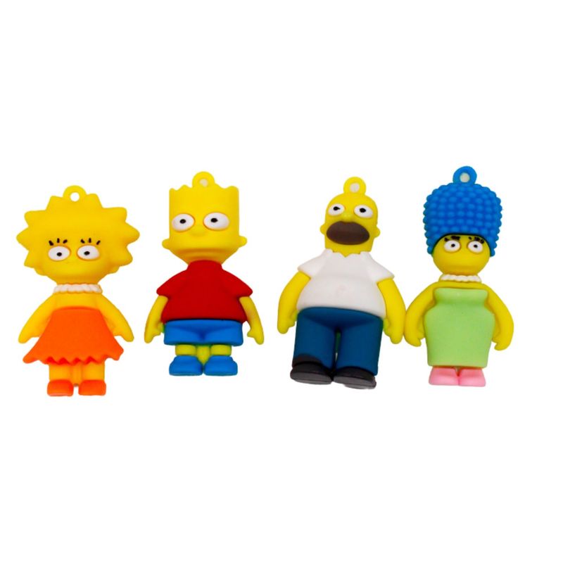 PINGENTE-FAMILIA-SIMPSONS-EMBORRACHADO-COM-12-PECAS---103---COLORIDO