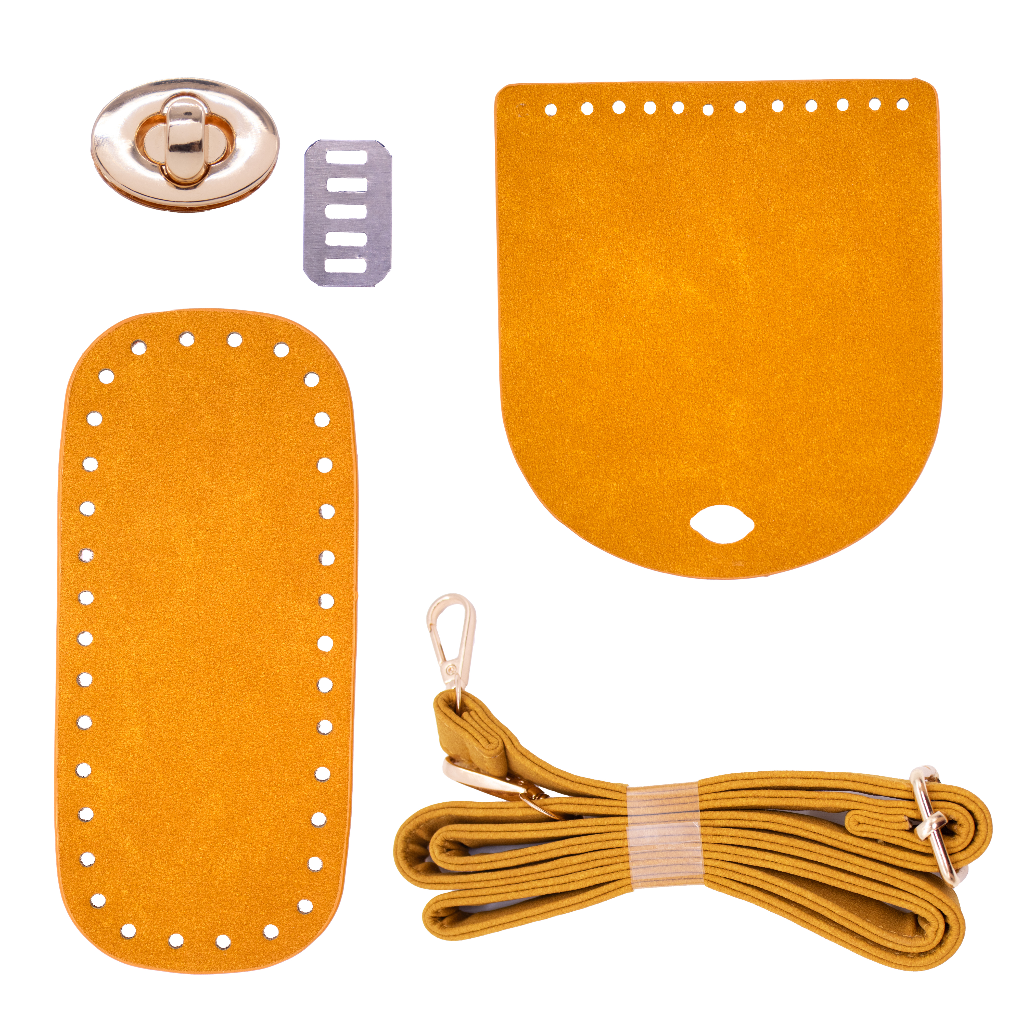 Kit Para Montagem Bolsa 15X17cm Em Pu Com 03 Peças