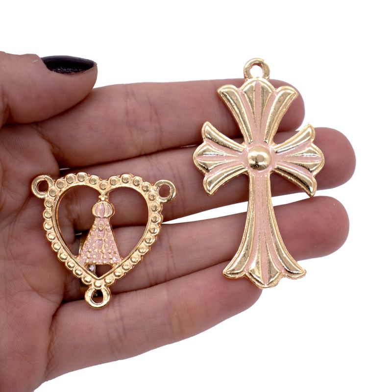 KIT-CRUZ-E-ENTREMEIO-NSENHORA-BORDA-PARA-TERCO-EM-ZAMAC-COM-03-PARES---382---ROSE-PEROLADO
