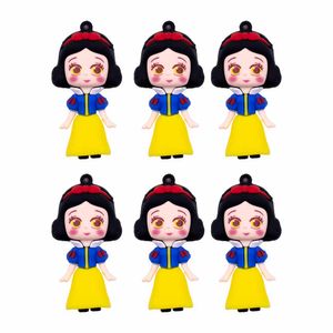 Pingente Princesa Branca De Neve 65Mm Emborrachado Com 12 Pelas