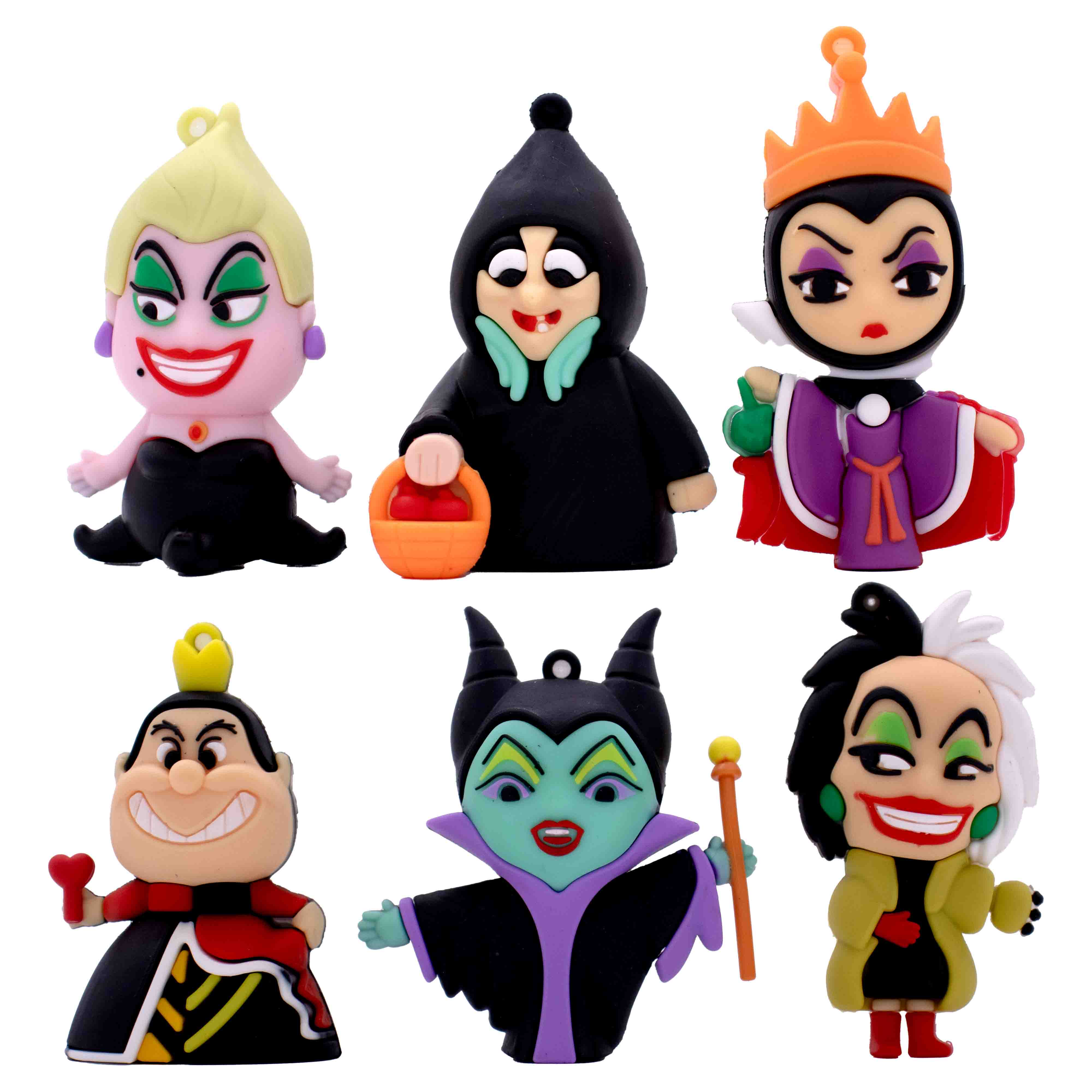 Pingente Vilâs Da Disney 60Mm Emborrachado Com 12 Peças