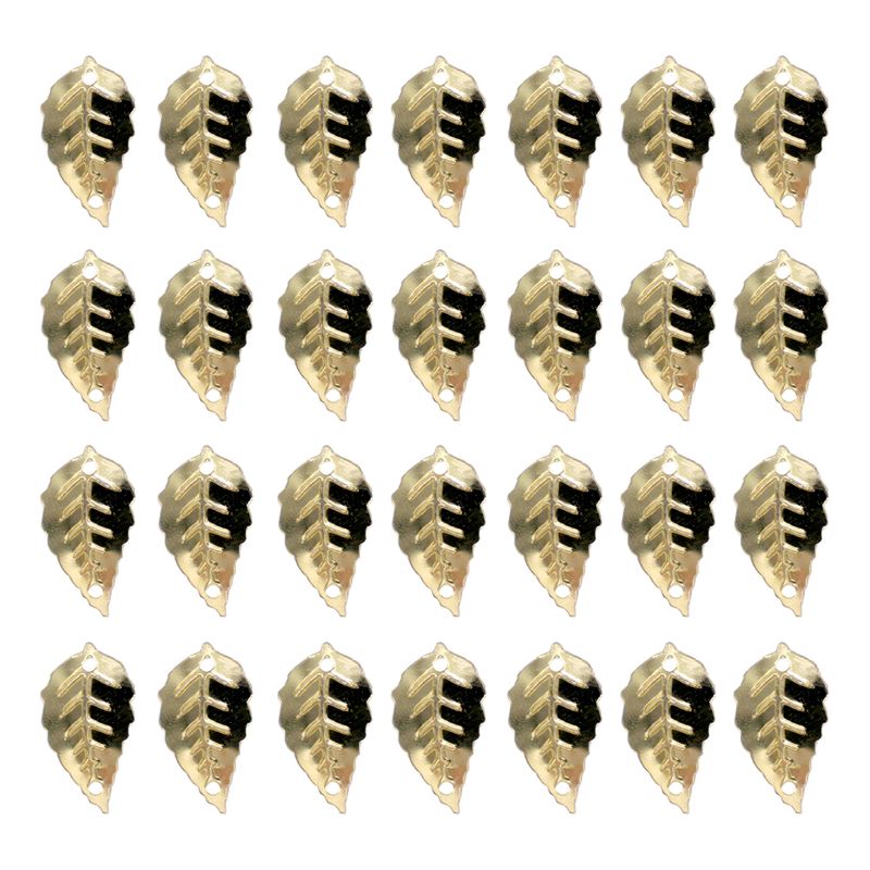 PINGENTE-FOLHA-12X18MM-EM-PVC-COM-500G---226---DOURADO-Z26