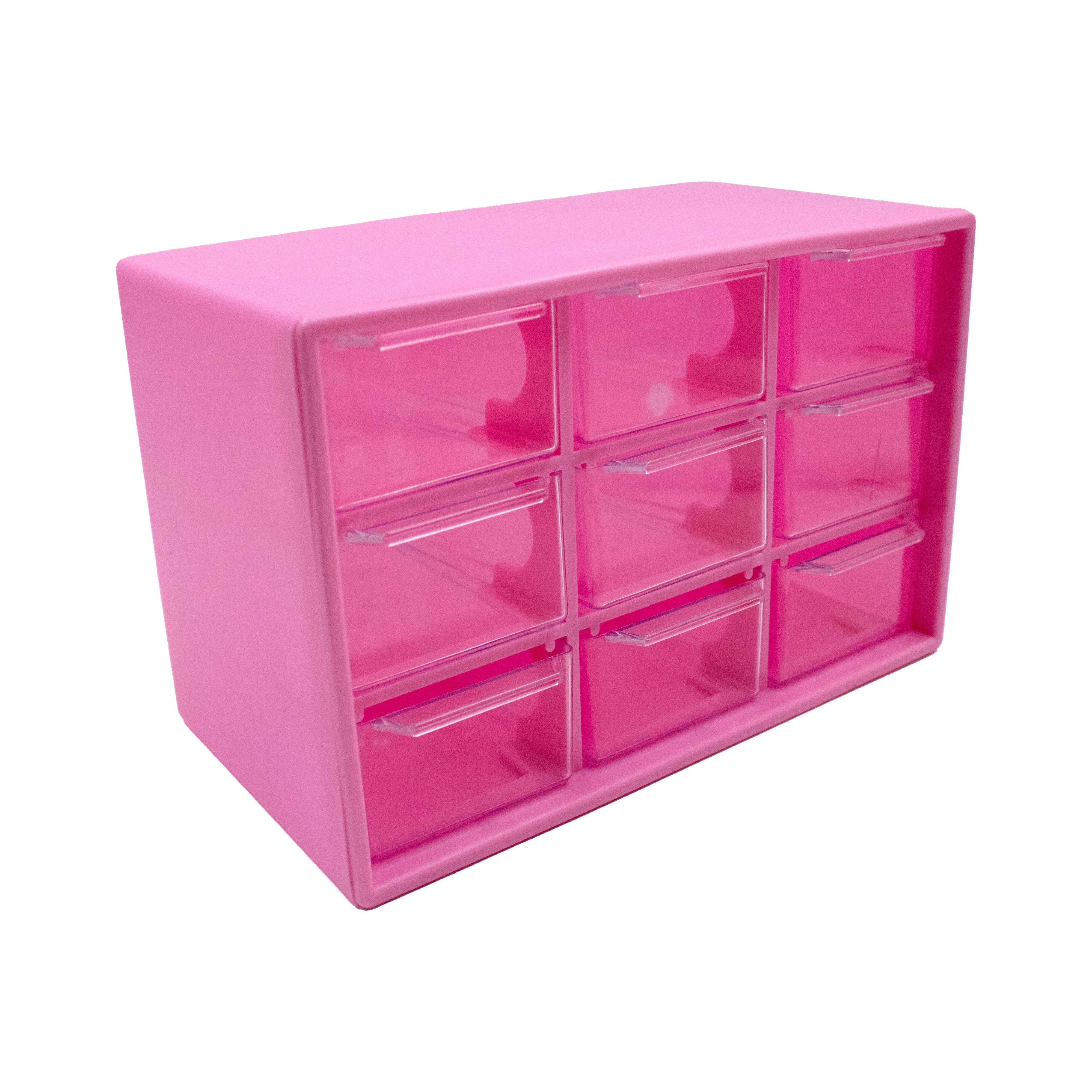 GAVETEIRO-ORGANIZADOR-18X95CM-COM-09-COMPARTIMENTOS-EM-PLASTICO---ROSA