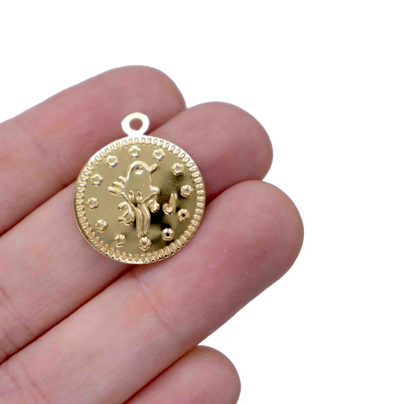 PINGENTE-AMOLETO-TUGRA-20MM-EM-PVC-COM-500G---226---DOURADO-Z26