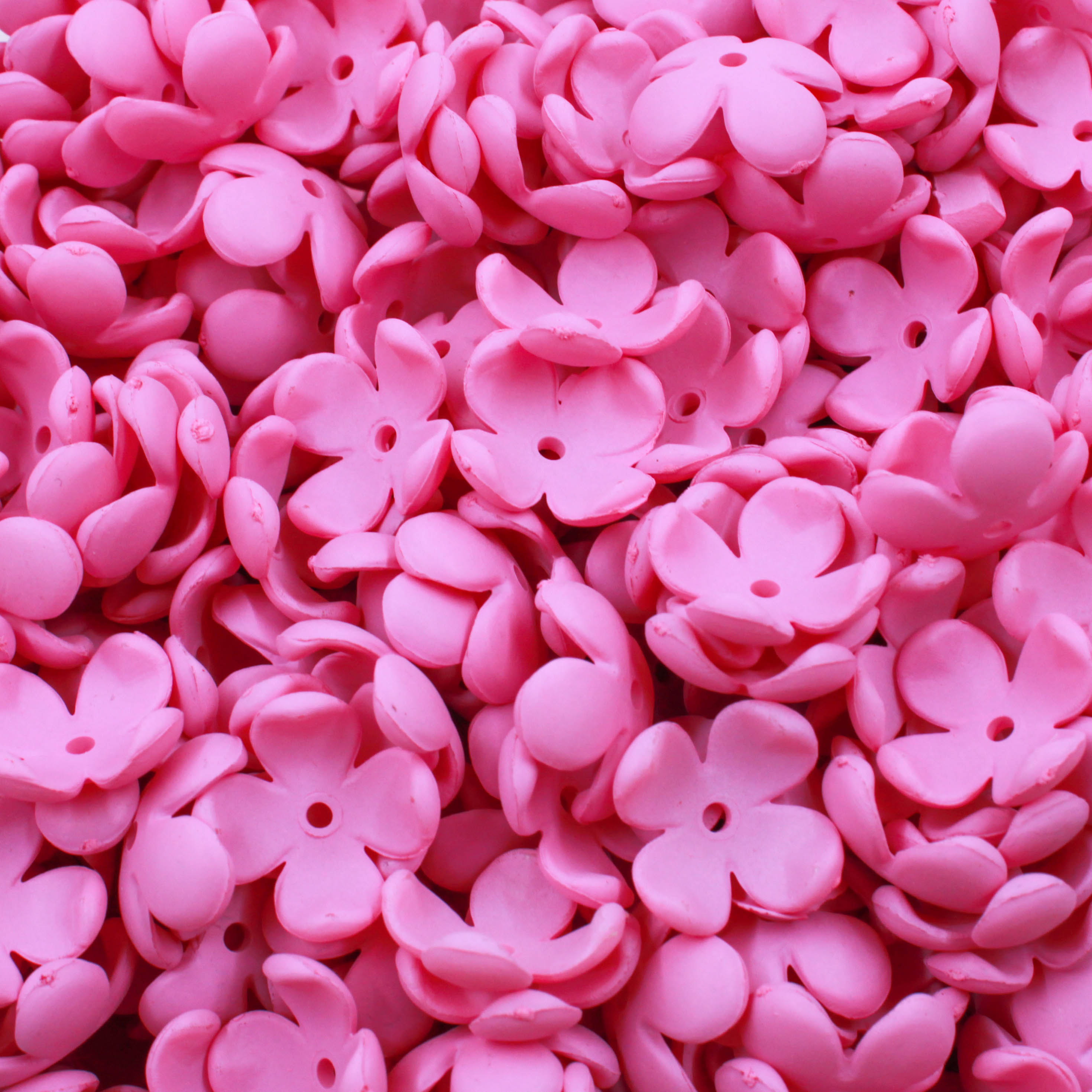 ENTREMEIO FLOR 16MM EM ACRILICO COM 500GR