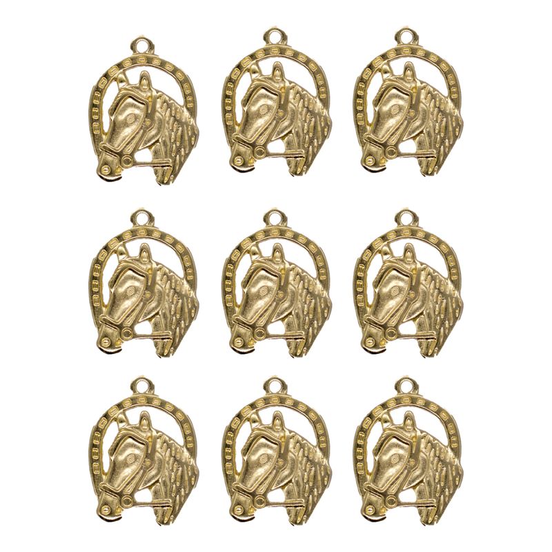 PINGENTE-COUNTRY-CAVALO-FERRADURA-21MM-EM-ZAMAC-COM-15-PECAS---DOURADO