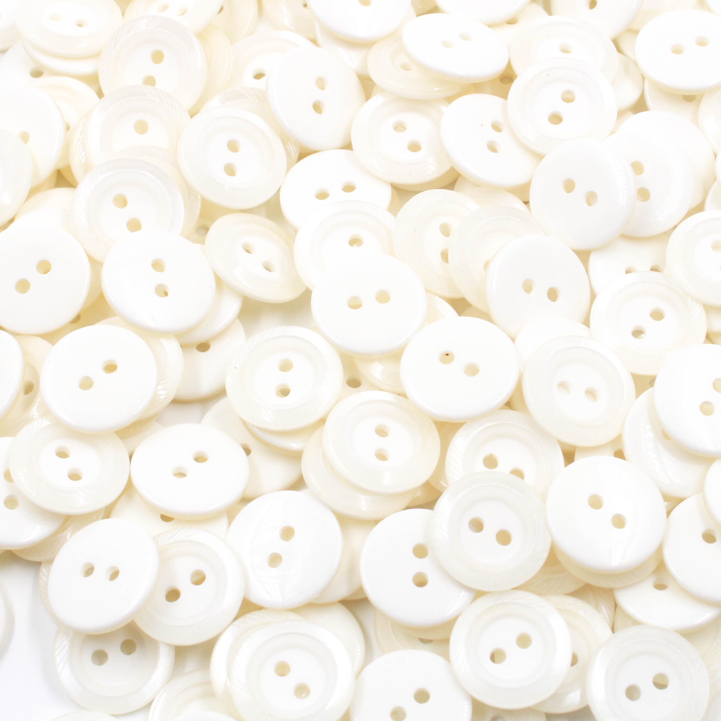 BOTÃO COM 2 FUROS 15MM COM 200 PEÇAS