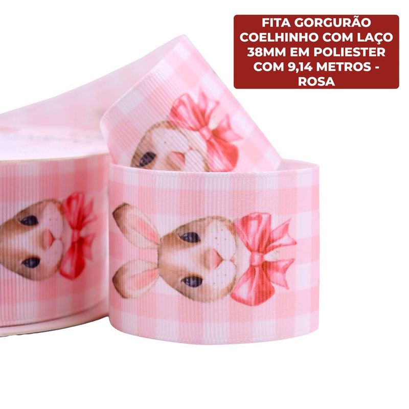FITA-GORGURAO-COELHINHO-COM-LACO--38MM-EM-POLIESTER-COM-914-METROS---213---ROSA-Z13