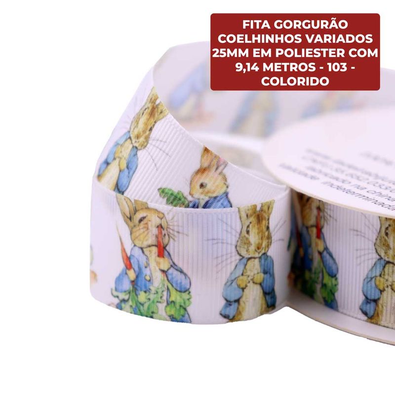 FITA-GORGURAO-COELHINHOS-VARIADOS-25MM-EM-POLIESTER-COM-914-METROS---103---COLORIDO