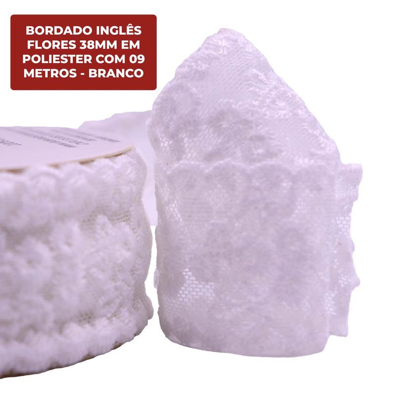 BORDADO-INGLES-FLORES-38MM-EM-POLIESTER-COM-09-METROS---101---BRANCO-101