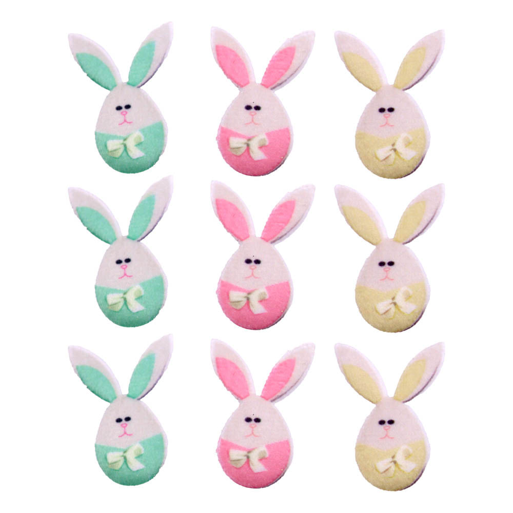 Aplique De Feltro Coelho Páscoa 04Cm Com 30 Peças