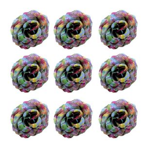 Aplique Flor De Chita 40Mm Em Poliester Com 50 Peças