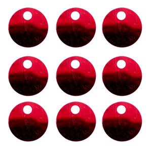 Lantejoula Com Furo Grande 25Mm Em Pvc Com 500G