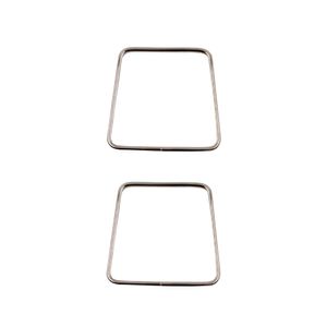 Alça Retangular 12X13cm Em Ferro Com 02 Peças
