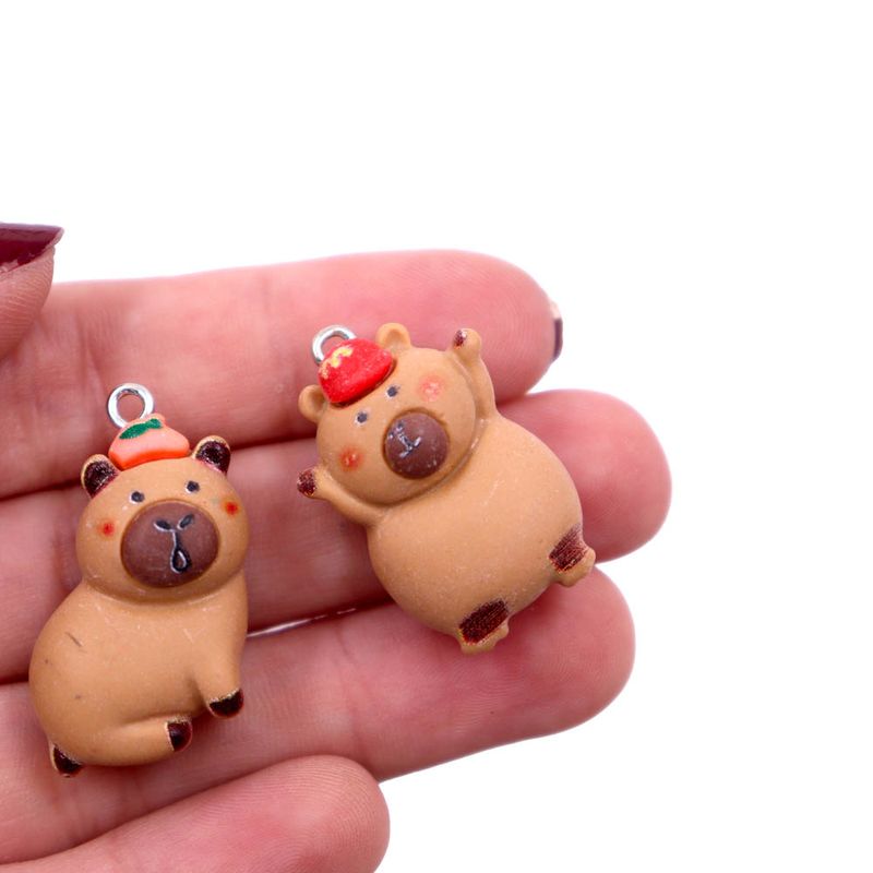 PINGENTE-CAPIVARA-EXPRESSOES-EM-RESINA-COM-40-PECAS--103---COLORIDO