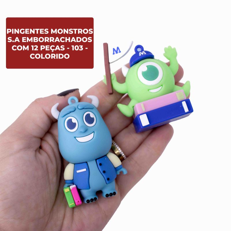 PINGENTES-MONSTROS-SA-EMBORRACHADOS-COM-12-PECAS---103---COLORIDO