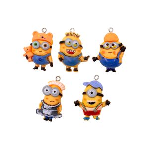 Pingentes Minions 25X34mm Em Resina Com 50 Peças