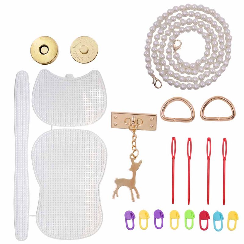 KIT-DIY-BOLSA-TELA-185X14CM-EM-PLASTICO-COM-FECHO-RENA-UNIDADE----UNICA