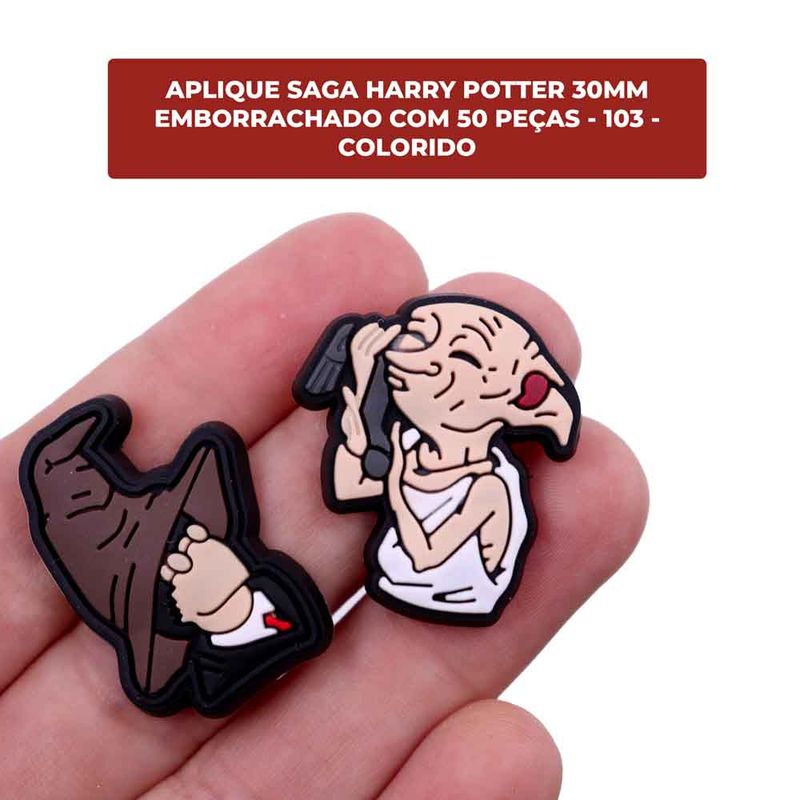 APLIQUE-SAGA-HARRY-POTTER-30MM-EMBORRACHADO-COM-50-PECAS---103---COLORIDO