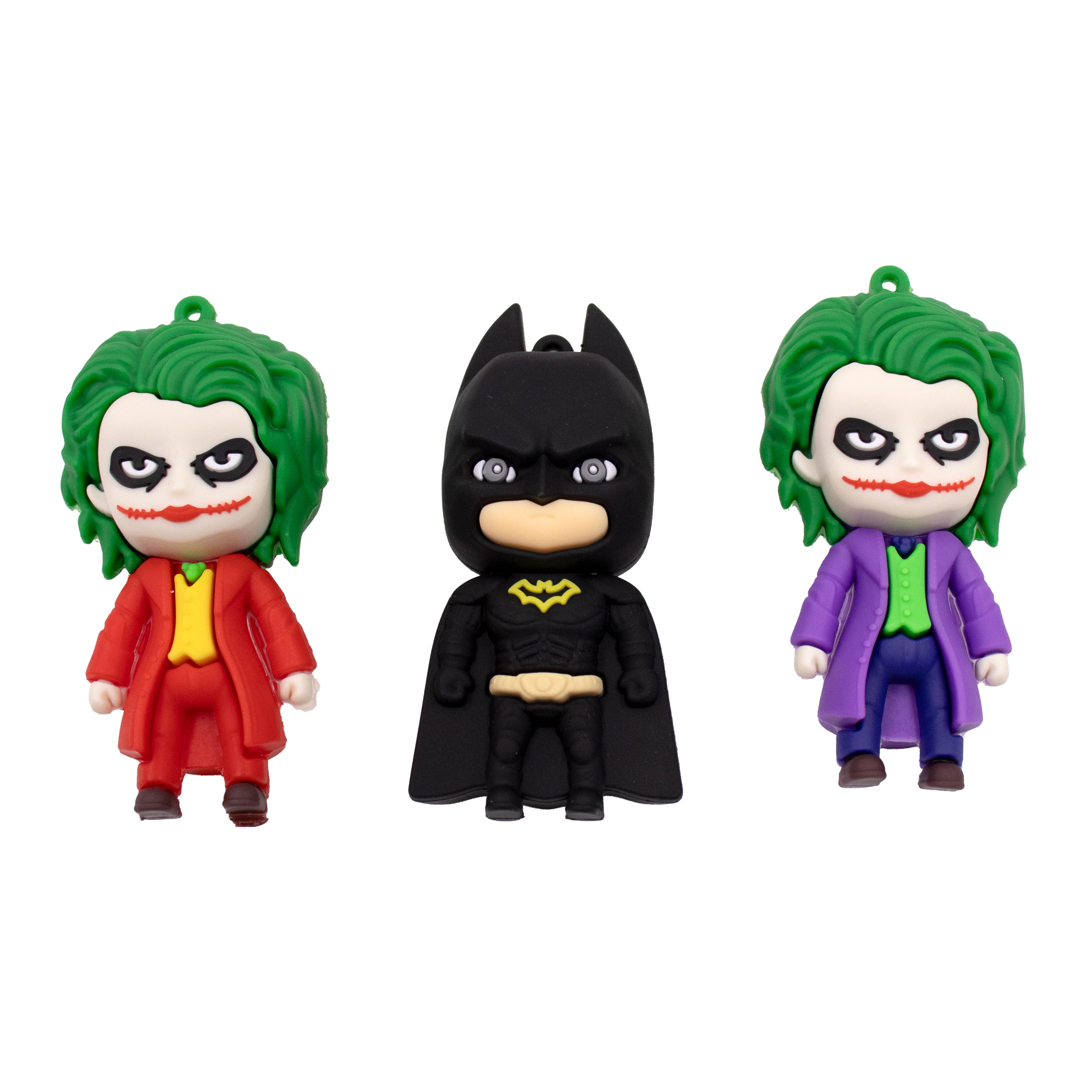 Pingentes Batman E Coringa 65Mm Emborrachado Com 12 Peças