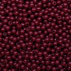Bola Plastica Leitosa Passante 04Mm Com 500Gr