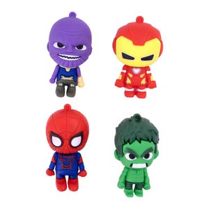 Pingente Herois Marvel Emborrachado Com 12 Peças
