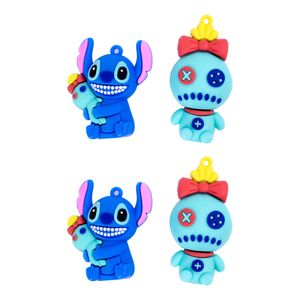 Pingente Stitch E Xepa Emborrachado Com 12 Peças
