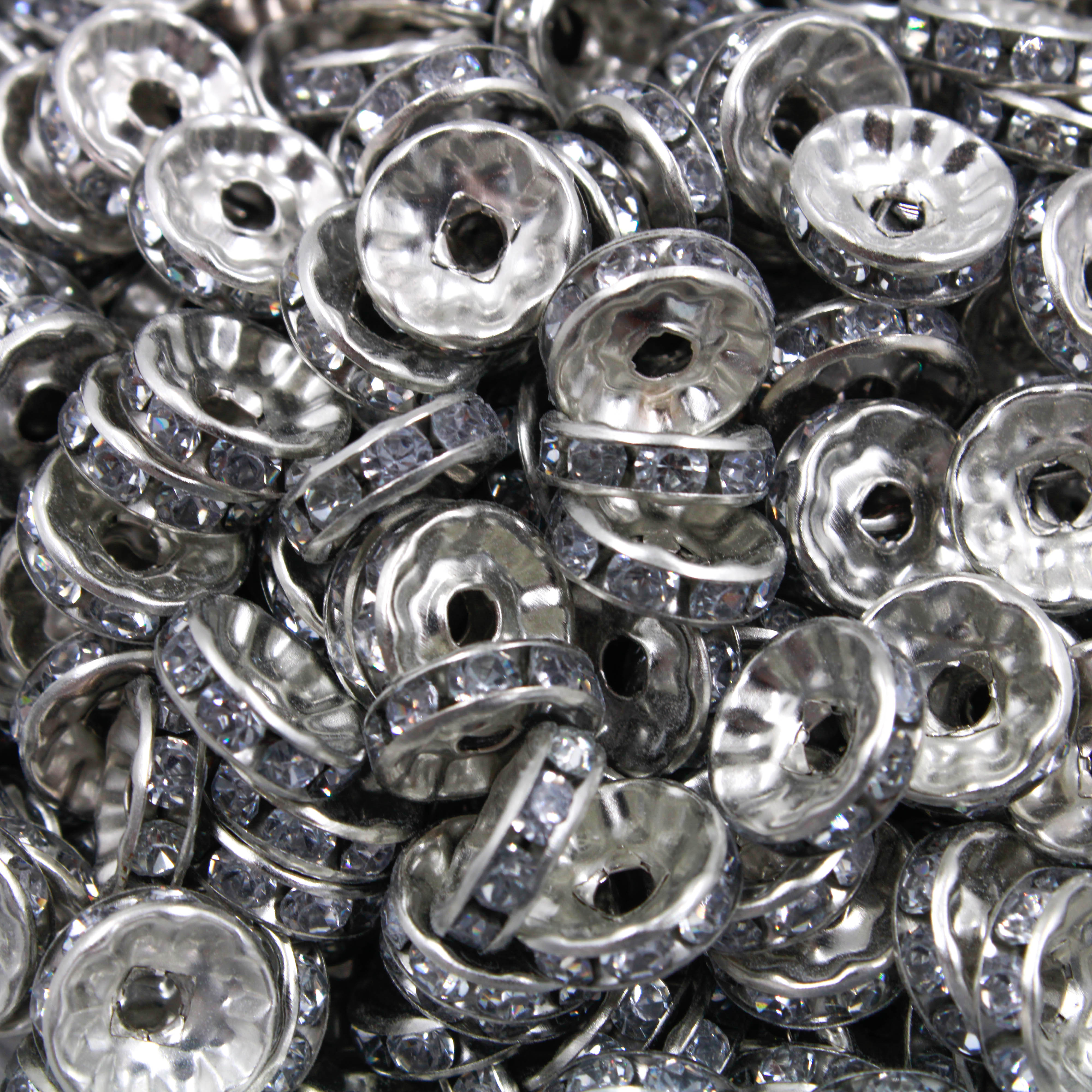 Rondela De Strass 10Mm Em Ferro Com Resina Com 500 Peças