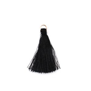 Pingente Pompom Tassel Com Argola 40Mm Com 100 Peças