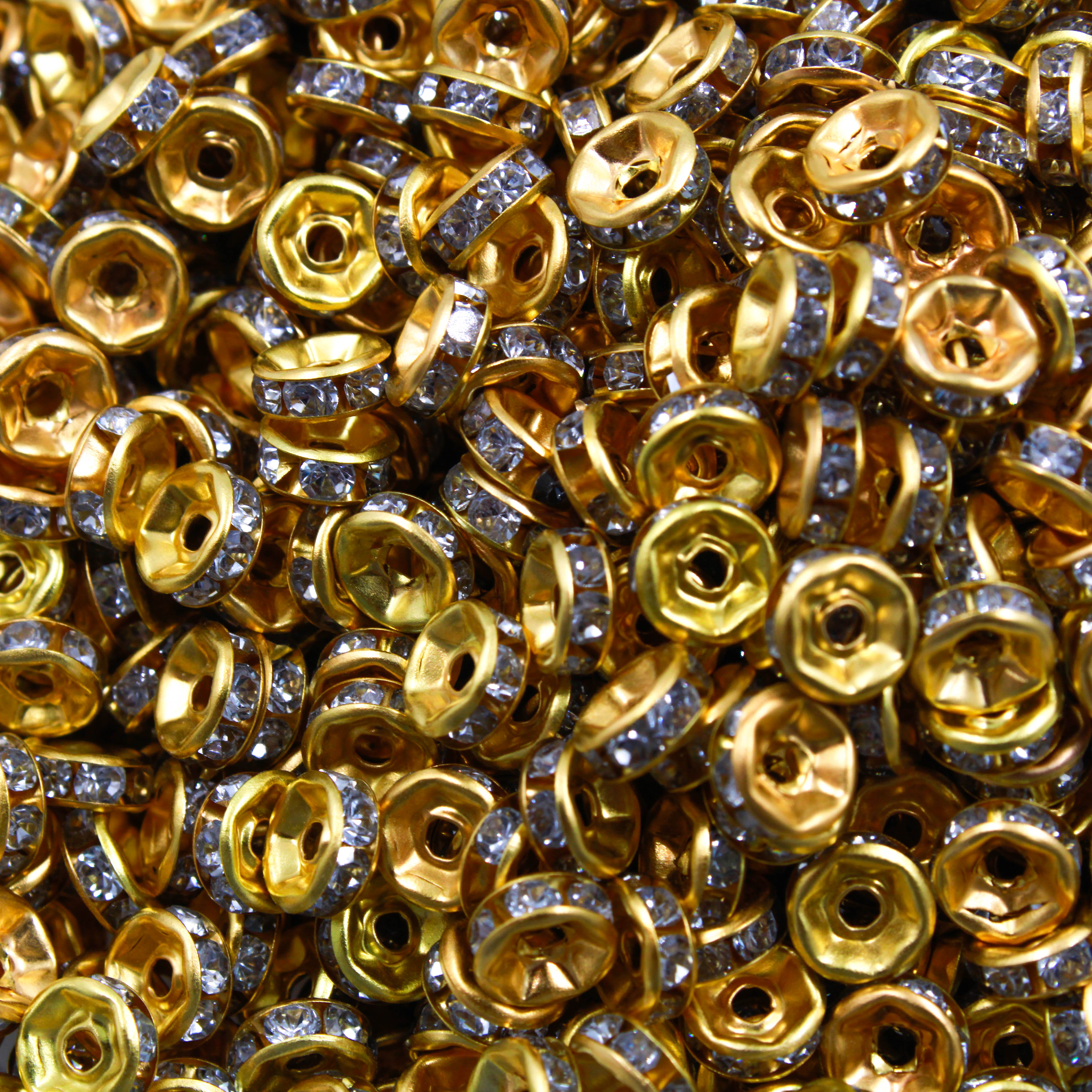 Rondela De Strass 06Mm Em Ferro E Resina Com 1000 Peças