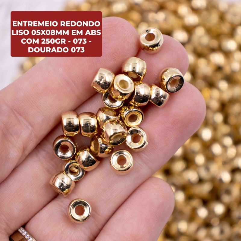 ENTREMEIO-REDONDO-LISO-05X08MM-EM-ABS-COM-250GR---073---DOURADO-073