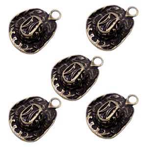 Pingente Country Chapeu Cowboy 44Mm Em Zamac Com 05 Peças