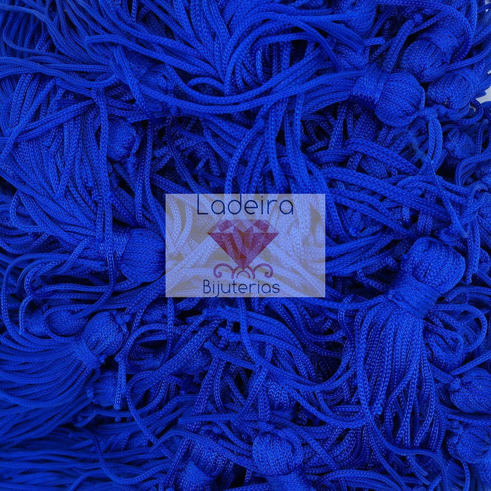 PINGENTE-POMPOM-DE-FRANJA-TASSEL-80MM-COM-100-PECAS-231---AZUL-MARINHO-Z31