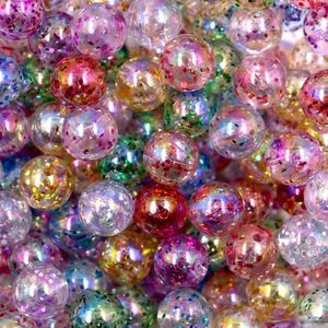 Bola Glitter Translucida Passante 12Mm Em Acrílico Com 500G